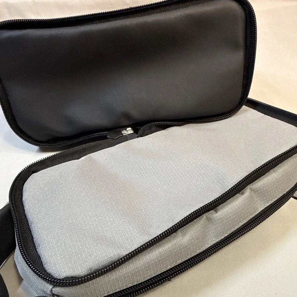 totes. Hanging Travel Toiletry Bag Organizer Black Gray Dopp Kit Cosmetics Case